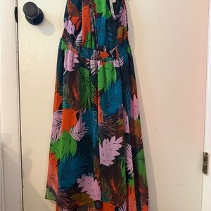 Tropical Print Dress